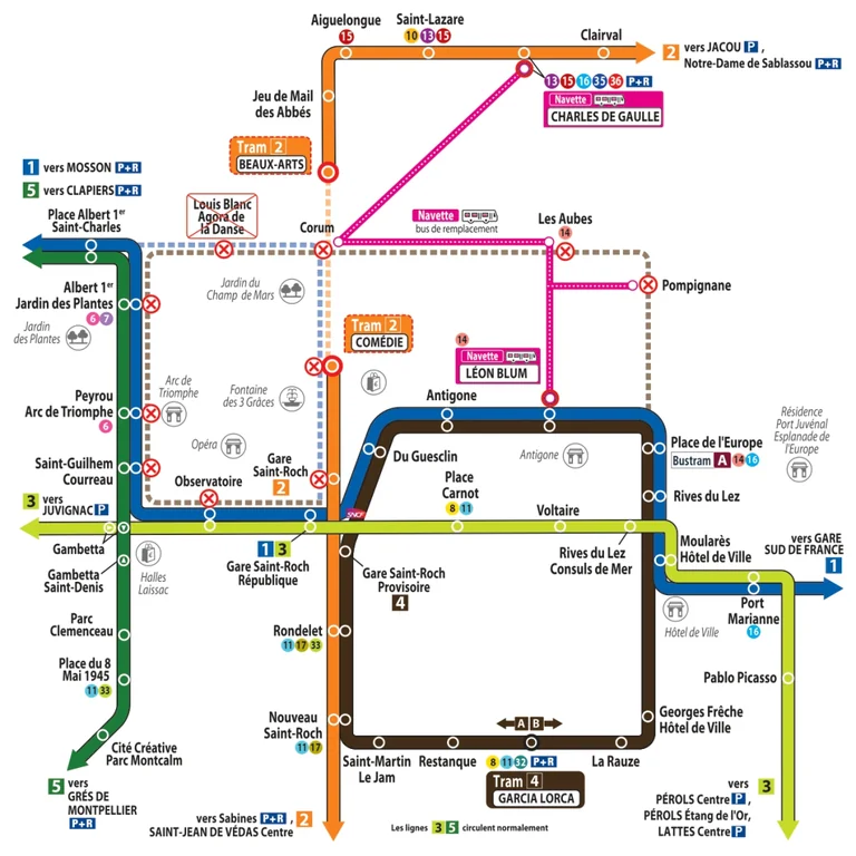 À Montpellier, l’été bouscule les trajets en tramway