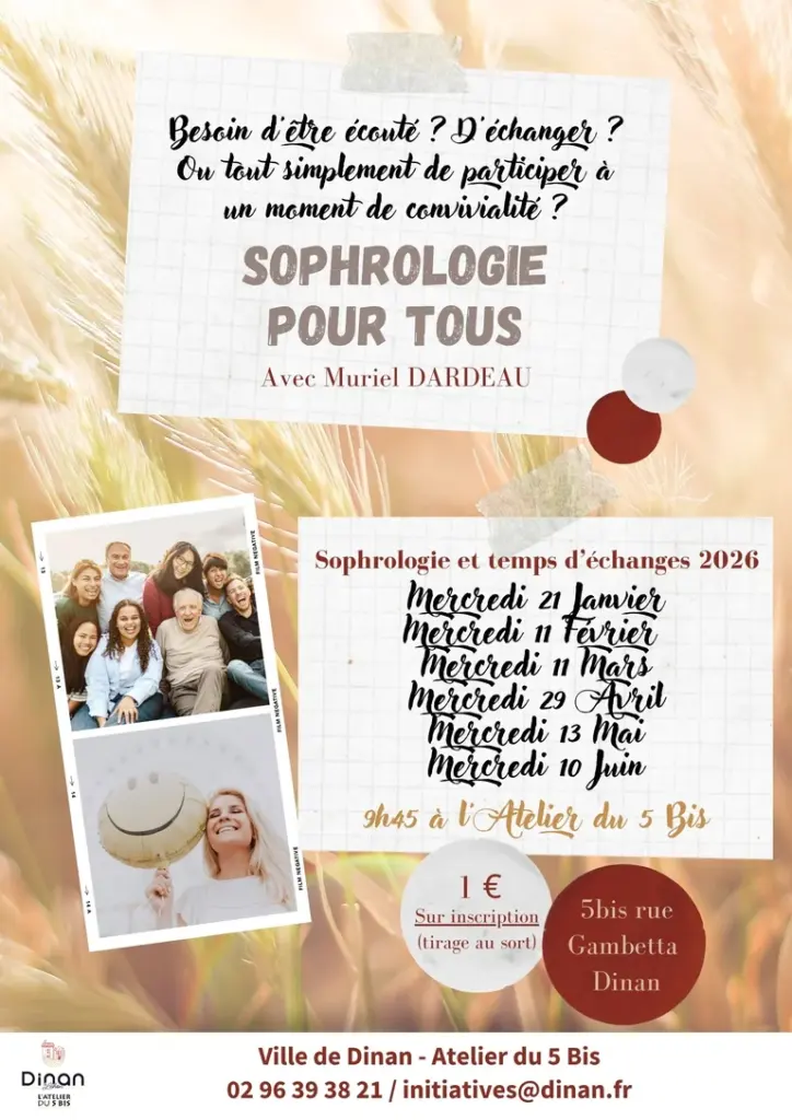 Café sophro à Dinan : une pause mensuelle à 1 €