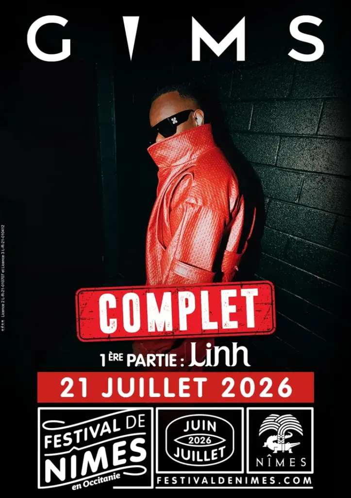 Gims et Linh à Nîmes : le concert du 21 juillet est complet: les informations pratiques