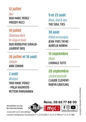 Les Dimanches du Kiosque à Rodez : gratuit le 26 juillet