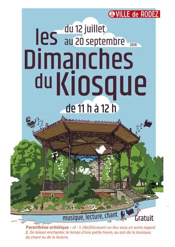 Les Dimanches du Kiosque à Rodez : gratuit le 26 juillet