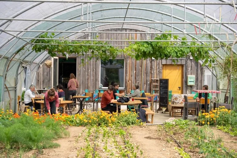 À Bruz, ce restaurant-serre où l'on déjeune au milieu des légumes