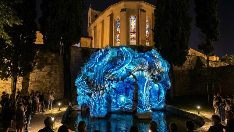 Castries : le château se transforme en écrin de lumières