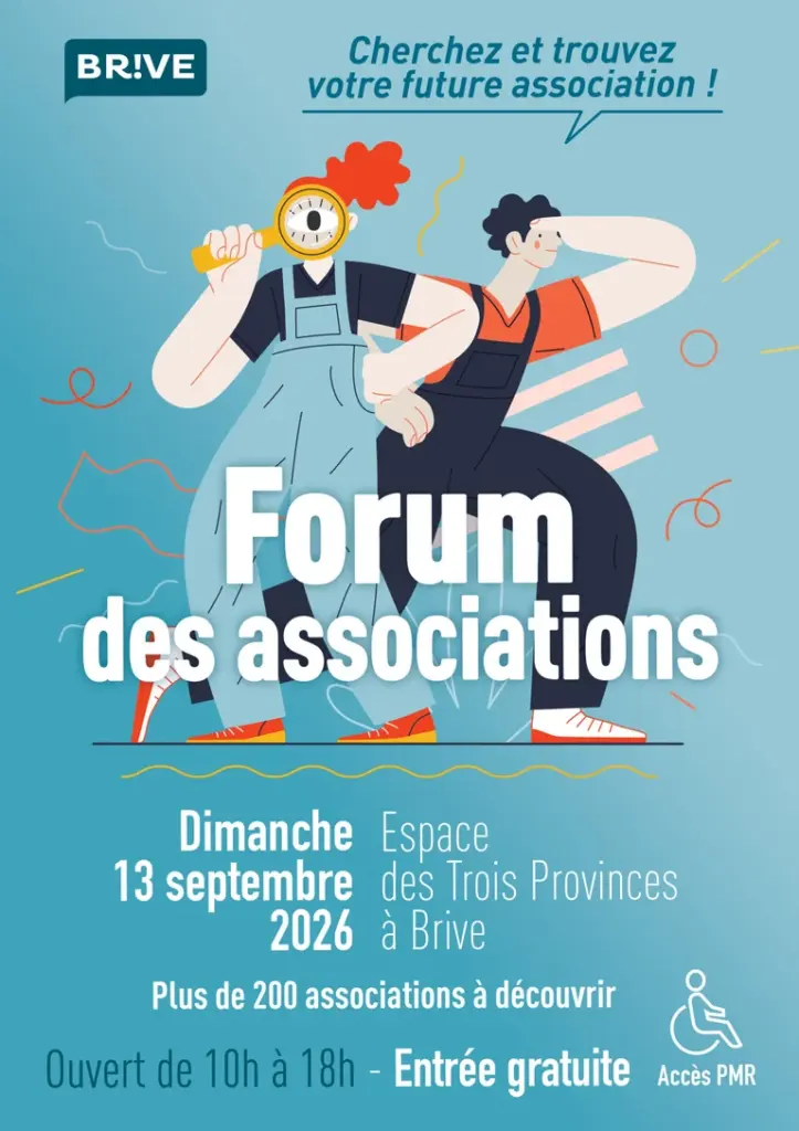 Forum des associations à Brive : entrée gratuite le 13 septembre: ce qu'il faut retenir
