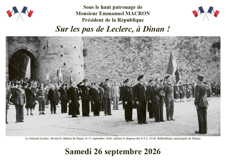 Dinan : une journée gratuite sur les pas de Leclerc le 26 septembre