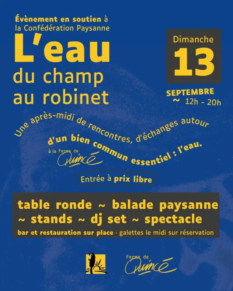 Rennes : l’eau du champ au robinet à Quincé, à prix libre
