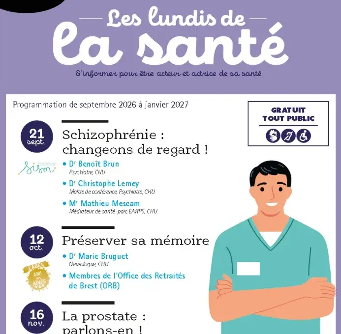 Santé à Brest : le rendez-vous mensuel qui décrypte schizophrénie et mémoire